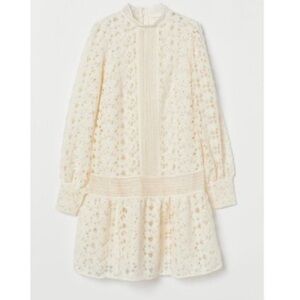 Open work lace dress